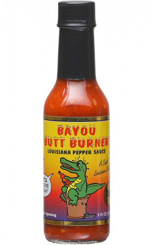Bayou Butt Burner Louisiana Pepper Sauce - 5 Ounce Bottle