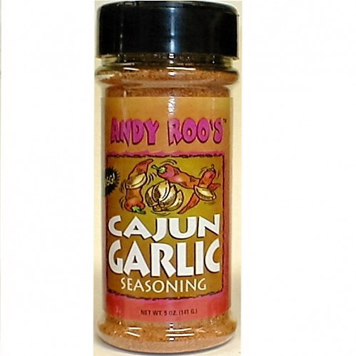 Andy Roos Cajun Garlic Seasoning - 4 ounce shaker