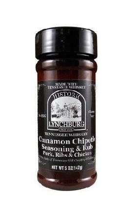 Lynchburg Tennessee Whiskey Cinnamon Chipotle Seasoning & Rub - 5 ounce shaker