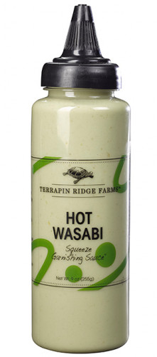 Terrapin Ridge Farms Hot Wasabi Squeeze Garnishing Sauce - 9 ounce bottle