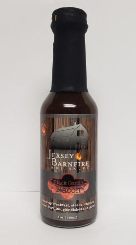 Jersey Barnfire Black Garlic Bacon Hot Sauce - 5 Ounce Bottle