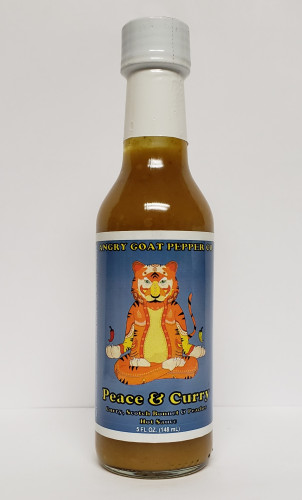 Angry Goat Pepper Co. Peace & Curry Hot Sauce - 5 Ounce Bottle