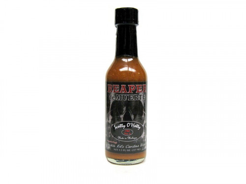 Scotty OHotty Reaper de Muerte Hot Sauce Made with Smokin Eds Carolina Reapers  - 5 ounce bottle