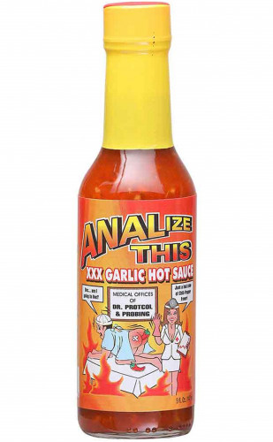 Analize This XXX Garlic Hot Sauce - 5 Ounce Bottle