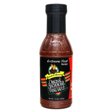 Anchor Bar Extreme Heat Buffalo Wing Sauce - 13.6 Ounce Bottle