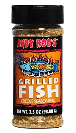 Andy Roo's Grilled Fish Creole Seasoning - 4 ounce shaker
