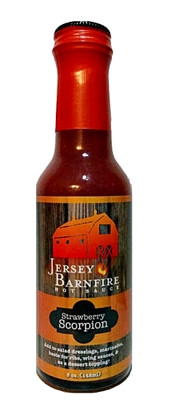 Jersey Barnfire Strawberry Scorpion Hot Sauce - 5 ounce bottle