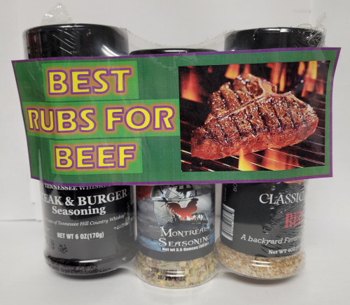 Best Rubs For Beef - 3 Pack Gift Set