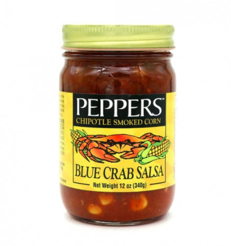 Peppers Blue Crab Chipotle Smoked Corn Salsa-12 Ounce Jar