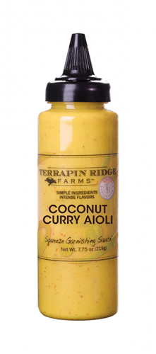 Terrapin Ridge Farms Coconut Curry Aioli Squeeze Garnishing Sauce- 8.25 ounce bottle