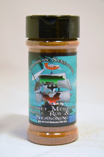 Caribbean Sensation Mesquite Grill Rub & Seasoning- 4 ounce shaker