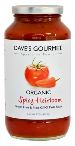 Daves Gourmet Spicy Heirloom Marinara Organic Pasta Sauce - 25.5 ounce jar