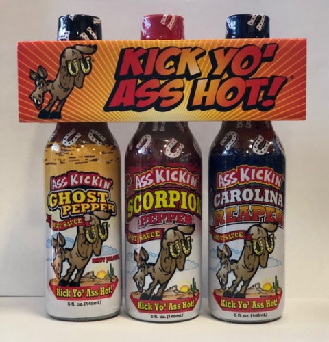 Ass Kickin Kick Yo' Ass Hot! 3pack - 5 Ounce Bottle