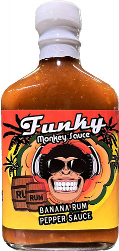 Funky Monkey Sauce Banana Rum Pepper Sauce - 5.7 Ounce Bottle