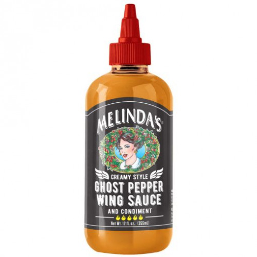 Melinda's Ghost Pepper Wing Sauce- 12 Ounce Bottle