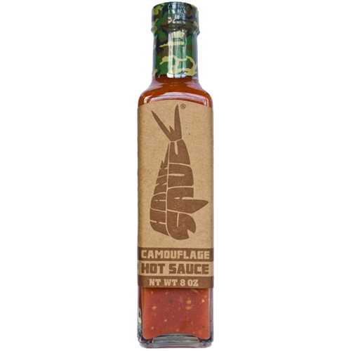 Hank Sauce Camouflage Hot Sauce - 8 Ounce Bottle