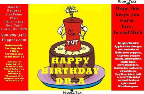 Have A Hot Birthday (Personalized Label)-5 ounce bottle