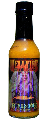 Hellfire Devils Gold Hot Sauce - 5 Ounce Bottle
