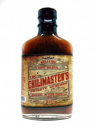 Hellfire The Chilimaster's Private Reserve Bourbon Infused Chipotle- 6.75 Ounce Bottle