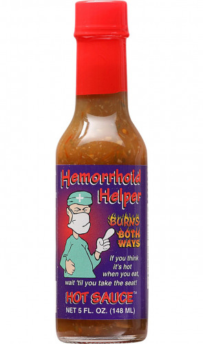 Hemorrhoid Helper Hot Sauce Burns Both Ways - 5 Ounce Bottle
