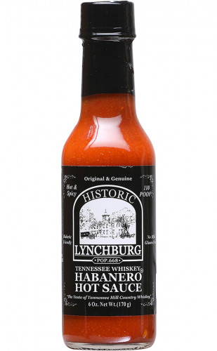 Lynchburg Tennessee Whiskey  Habañero Hot Sauce - 6 ounce bottle