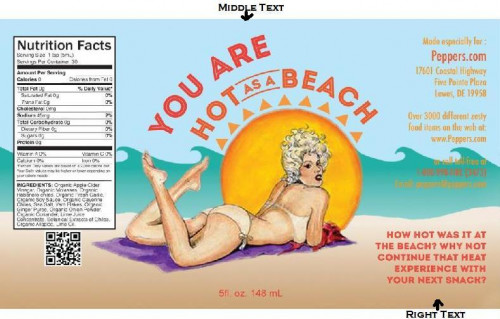 Hot As A Beach (Personalized Label)-5 ounce bottle
