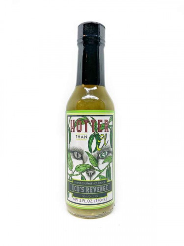 Hotter Than El Eco's Revenge Hand Crafted Hot Sauce - 5 ounce bottle