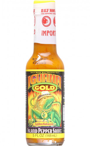 Iguana Gold Habañero Island Pepper Sauce - 5 Ounce Bottle