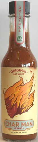 Char Man Original Hot Sauce- 5 Ounce Bottle