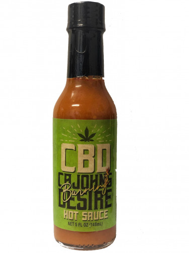 CaJohn's CBD Burning Desire Hot Sauce- 5 Ounce Bottle