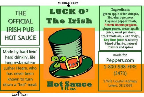 Luck O' The Irish (Personalized Label)-5 ounce bottle