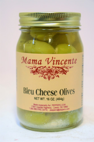 Mama Vincente Bleu Cheese Olives-16 Ounce Jar