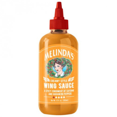 Melinda’s Creamy Style Wing Sauce- 12 Ounce Bottle