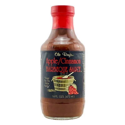 Ole Rays Apple/Cinnamon Barbeque Sauce - 16 ounce bottle