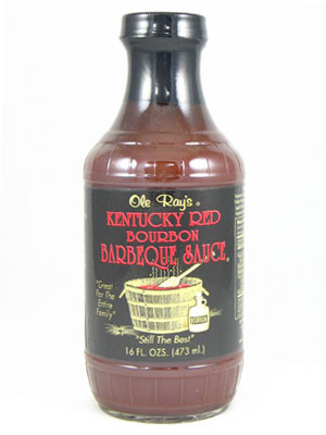 Ole Rays Kentucky Red Bourbon Barbeque Sauce - 16 ounce bottle