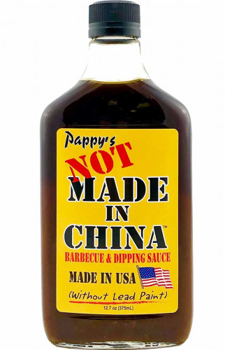 Pappy's Not Made In China Barbecue & Dipping Sauce - 12.7 ounce bottle