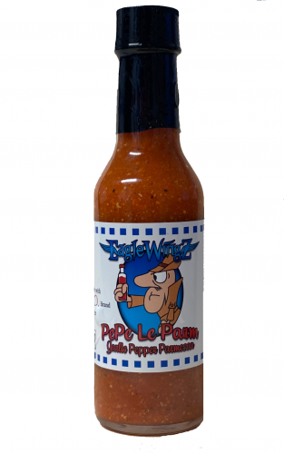 Eagle Wingz PePe Le Parm Garlic Pepper Parmesan Hot Sauce- 5 Ounce Bottle