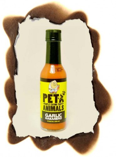 PETA People Eating Tasty Animals Garlic Habanero Hot Sauce - 5 ounce bottle