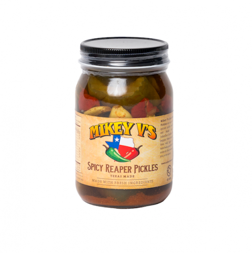 Mikey V's Spicy Reaper Pickles - 16 Ounce Jar