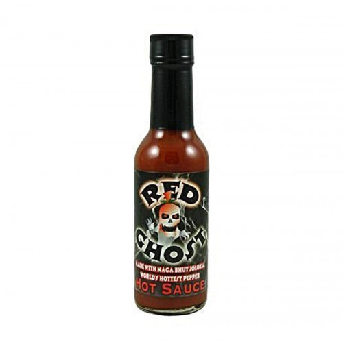 Ghost Hot Sauce - Red Made With Naga Bhut Jolokia Peppers - 5 Ounce Bottle