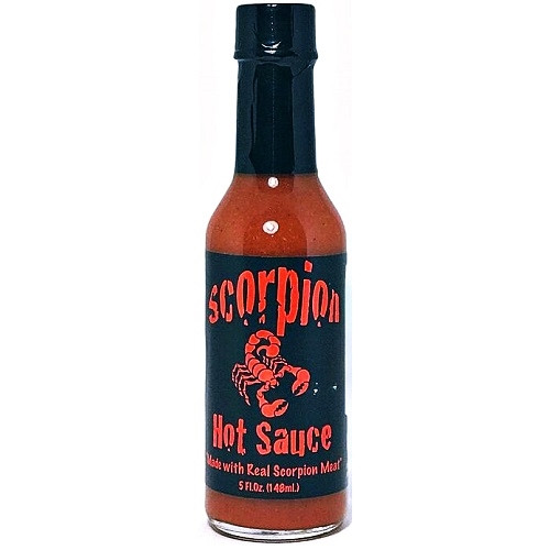 Scorpion Hot Sauce Made With Real Scorpion Meat - 5 ounce bottle