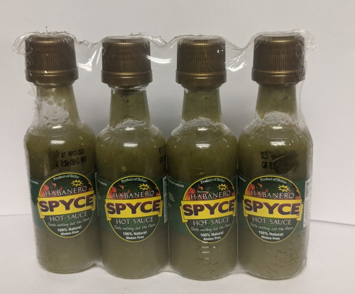 Spyce Green Habanero Hot Sauce Mini 4 Packs