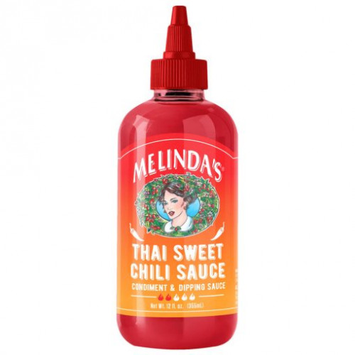 Melinda’s Sweet Thai Chili Sauce Condiment & Dipping Sauce- 12 Ounce Squeeze Bottle