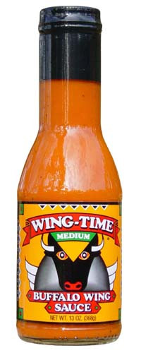Wing Time Medium Buffalo Wing Sauce - 13 ounce bottle