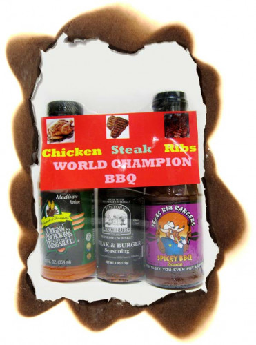 Steak  Chicken  Ribs  World Champion - 3 Pack