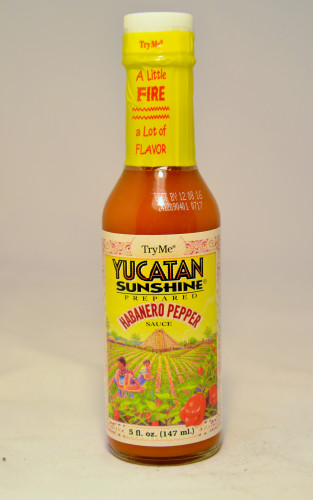 Yucatan Sunshine Habanero Pepper Sauce-5 ounce bottle